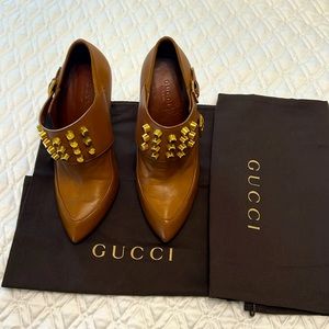 Gucci vintage ankle Booties Camel Color